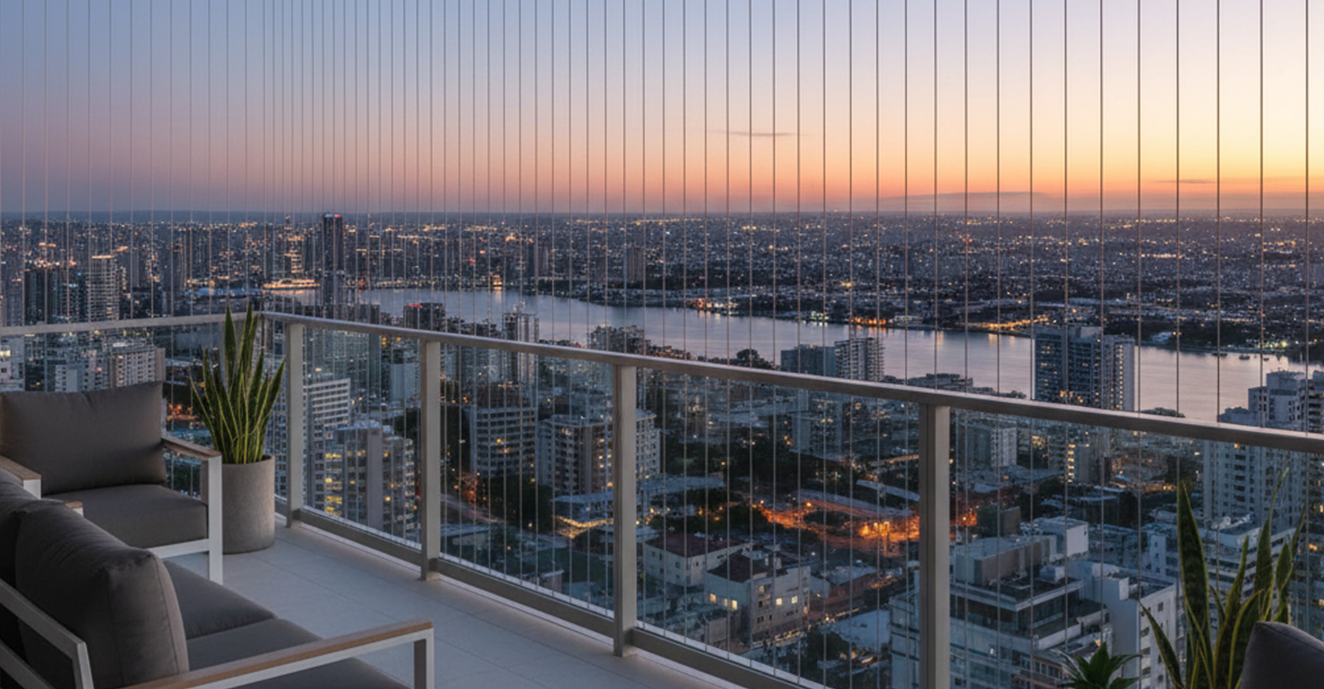 Invisible grill and bird protection